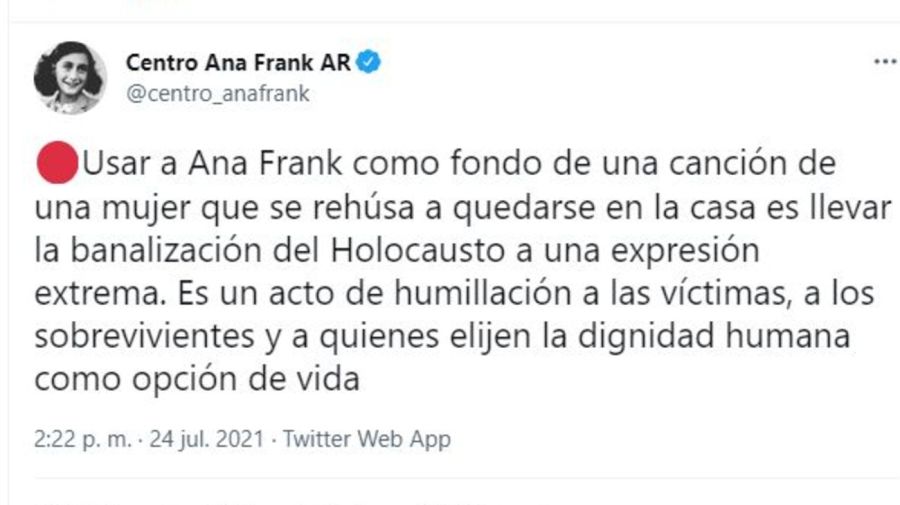Descargo Centro Ana Frank contra Showmatch y Marcelo Tinelli