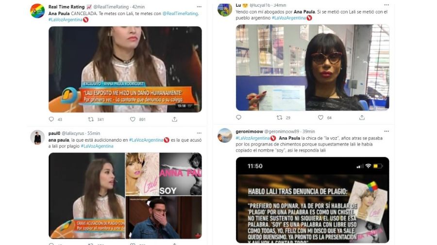Las redes explotaron contra Ana Paula Rodriguez en La Voz Argentina