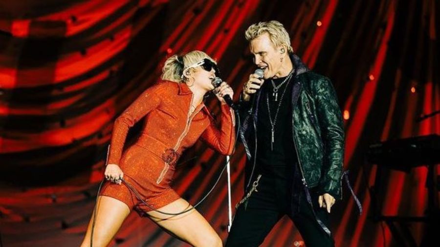 Miley Cyrus y Billy Idol en el Lollapalooza de Chicago