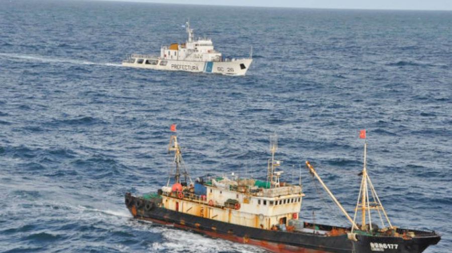 illegal fishing vessels exclusion zone argentina