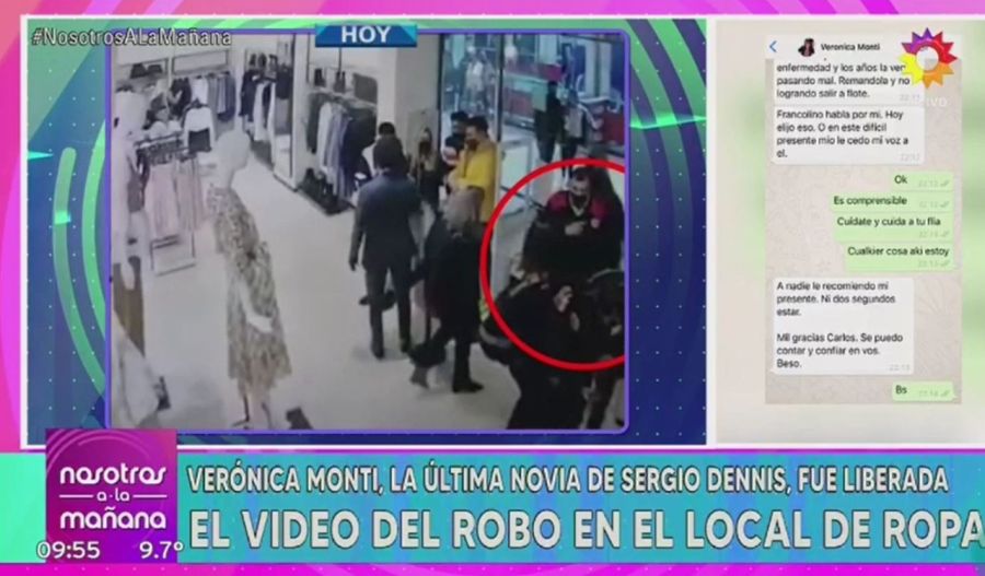 La palabra de Verónica Monti tras robar en un tienda y quedar detenida por unas horas