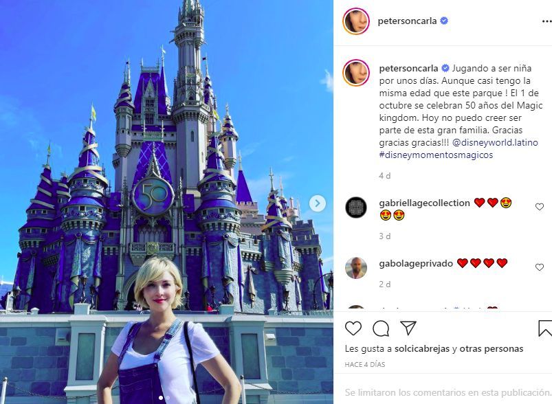 Las vacaciones de Carla Peterson en Disney