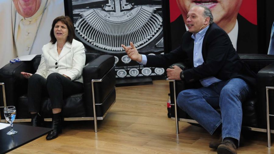 Patricia Bullrich y Sergio Berni, en la entrevista con Jorge Fontevecchia.