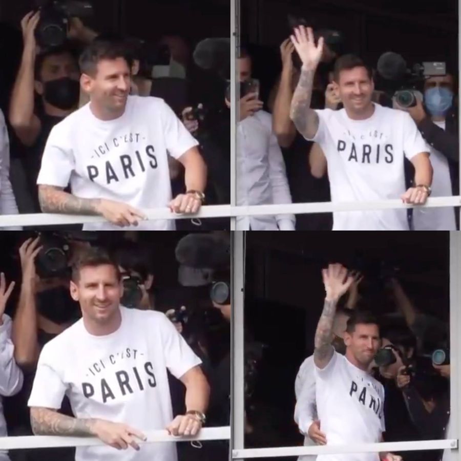 Leo Messi y el guiño a Paris con su particular look: 