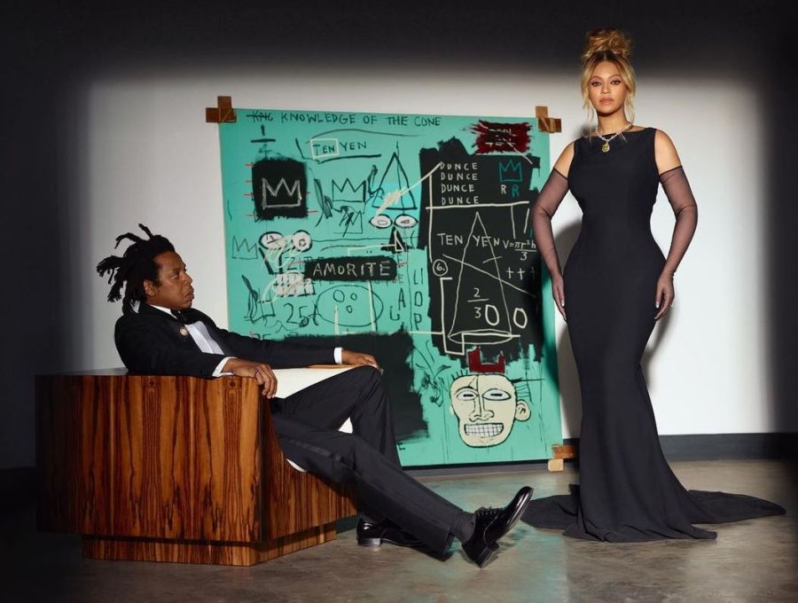 Beyoncé como Audrey hepburn y Jay Z como Basquiat
