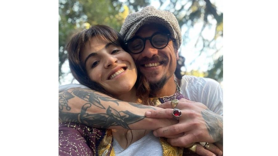 Daniel Osvaldo y Gianinna Maradona