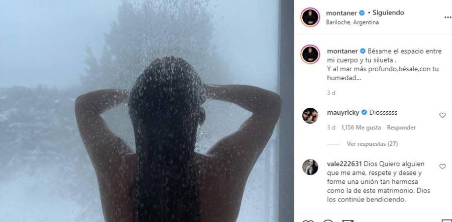 Ricardo Montaner subió una foto de su mujer en la ducha y provocó la reacción de sus hijos