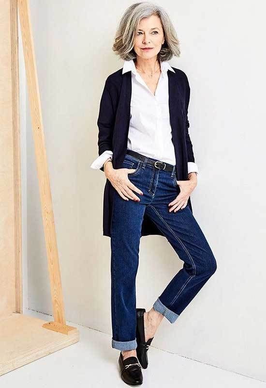 Marie Claire | Looks elegantes con jeans para mayores de 50 años