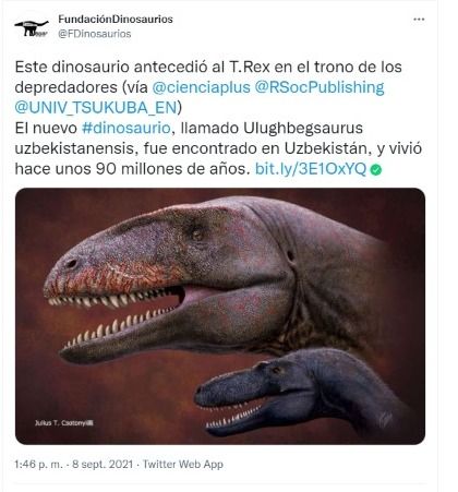 Descubren nuevo dinosaurio a través de un fósil