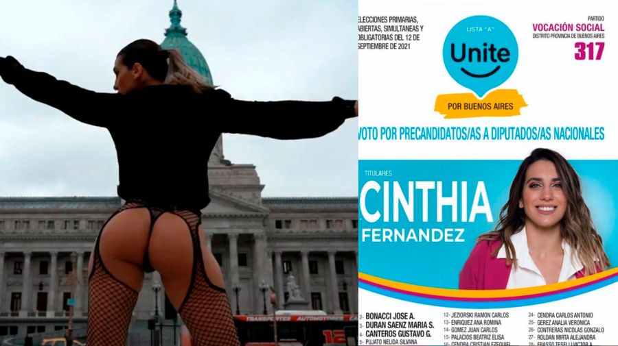 Cinthia Fernández en el Congreso - La boleta de Unite