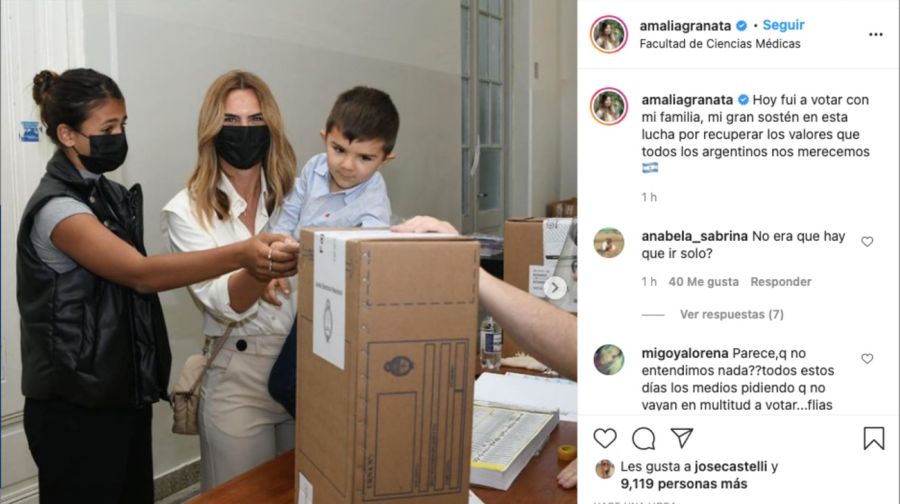 PASO 2021: Amalia Granata fue a votar y la criticaron en redes sociales 