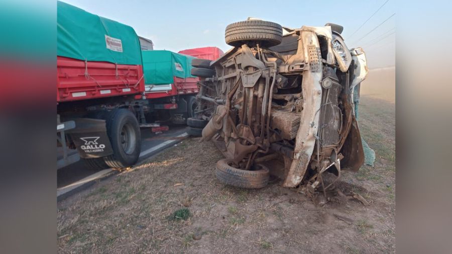  Accidente de tránsito por tormenta de viento y tierra en la Ruta 19 en Córdoba 20210914