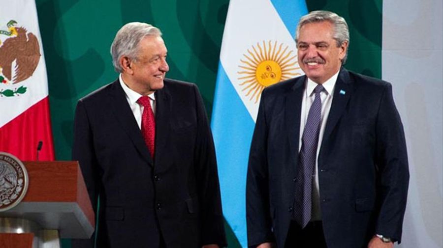 Alberto con el presidente de Mexico López Obrador 20210916