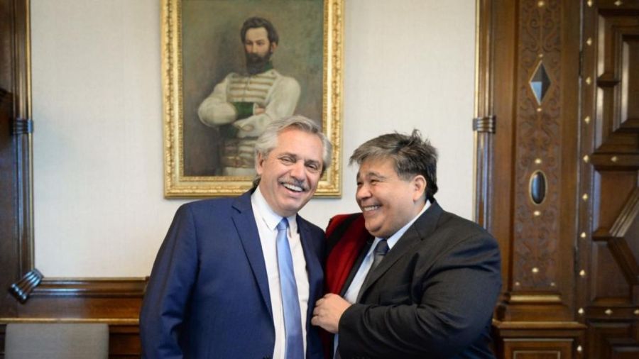 Alberto Fernández y Mario Ishii