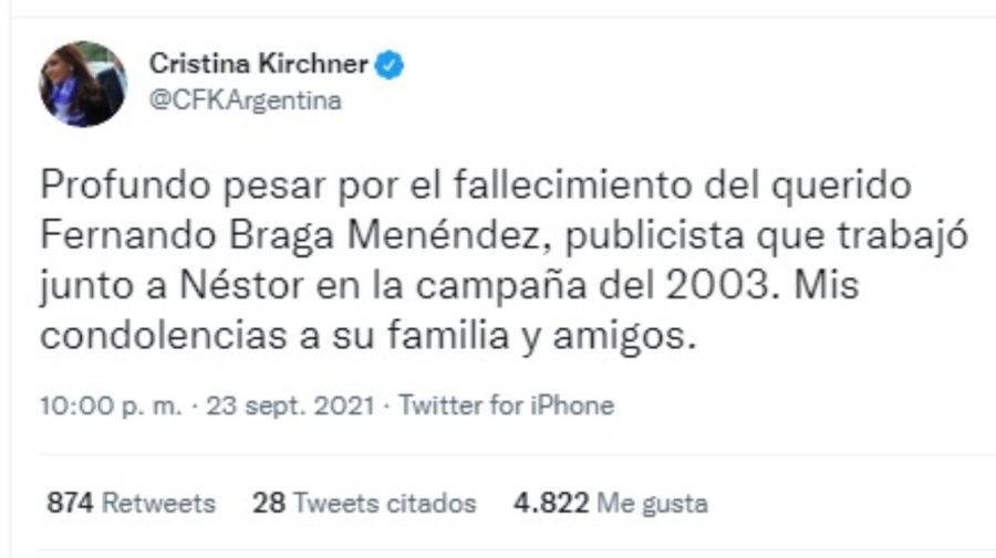 Cristina Kirchner Fernando Braga Menéndez g_20210924
