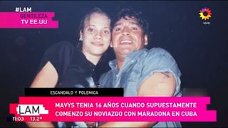 Apareció una novia cubana de 16 años de Diego Armando Maradona