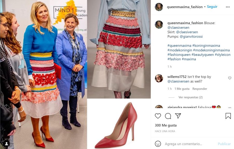 Máxima de Holanda: Su arriesgada y colorida combinación fashion