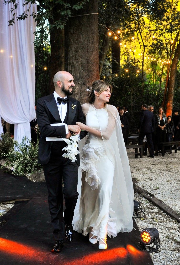 La boda soñada de Abel Pintos y Mora Calabrese