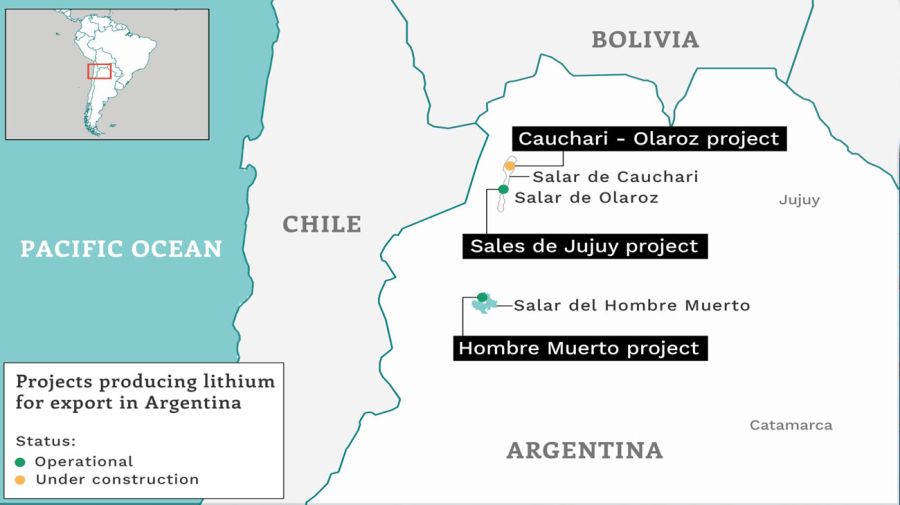 Lithium projects graphic
