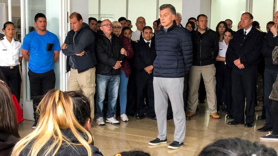 Los familiares de las víctimas del ARA San Juan repudiaron la presencia de Mauricio Macri en el acto aniversario