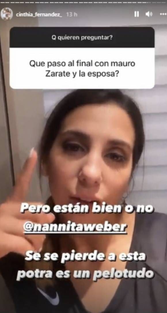 Cinthia Fernández reveló cómo están Natalie Weber y Mauro Zarate tras los rumores de crisis