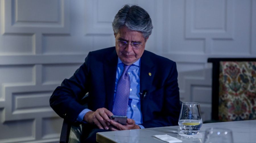 El Presidente de Ecuador, Guillermo Lasso, durante una entrevista para Europa Press