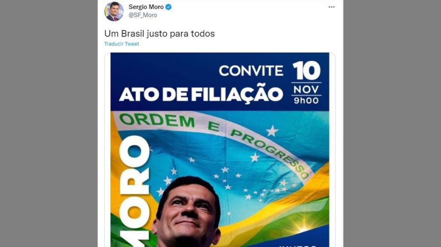 Twitt de Sergio Moro 20211110