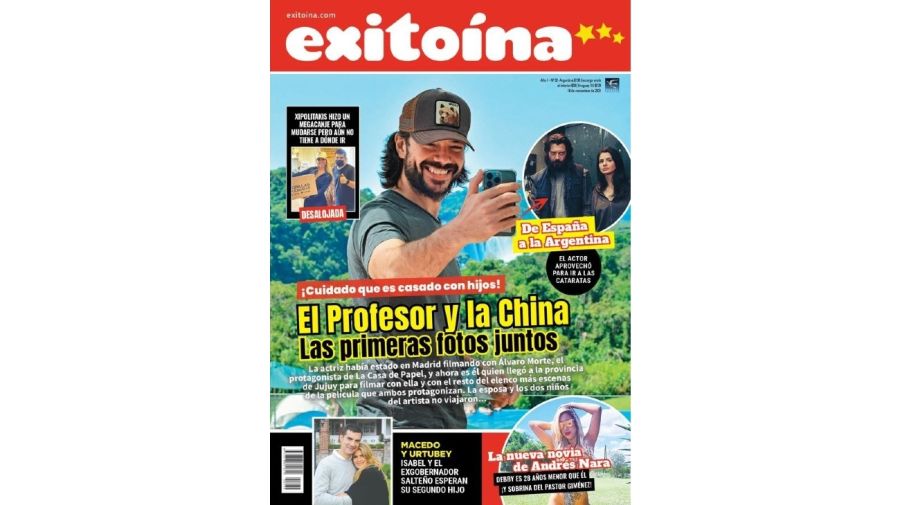 Alvaro Morte en Revista Exitoina