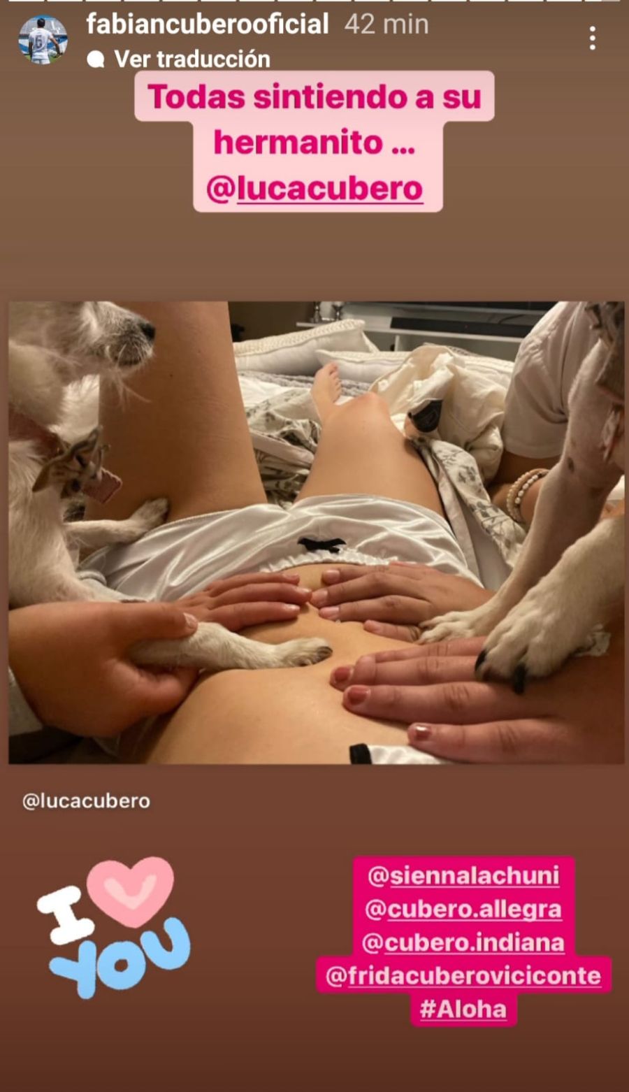 El conmovedor post de Fabián Cubero con sus hijas tras la confirmación del embarazo de Mica Viciconte 