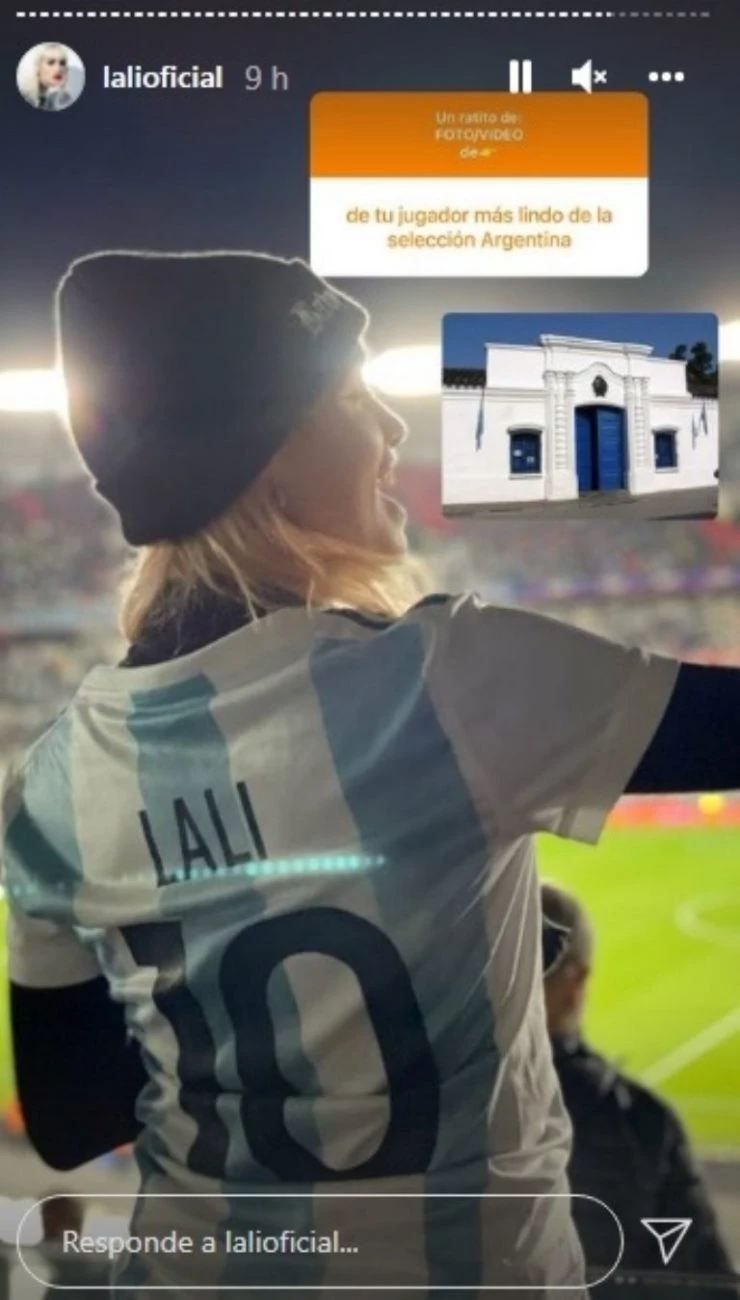 Aseguran que a Lali Espósito la vuelve loca un jugador de la Selección Argentina 