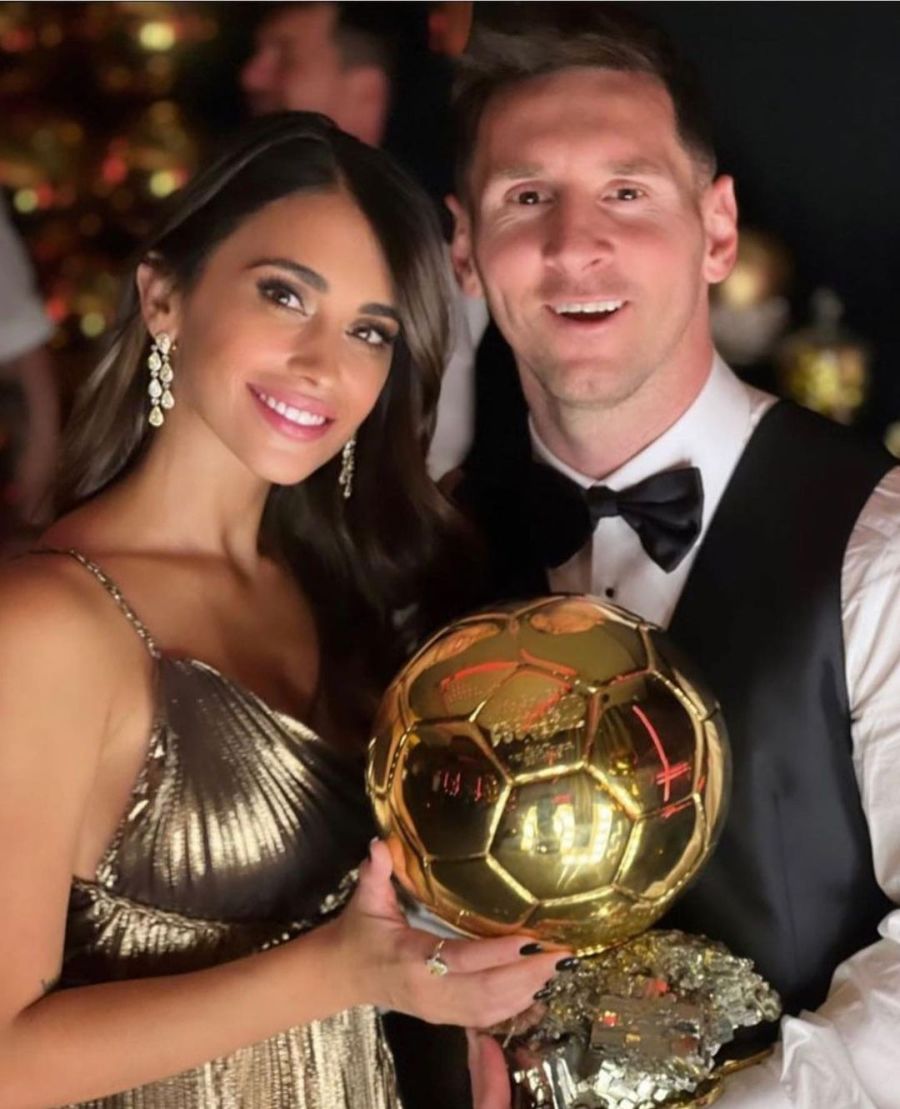 Descubrí el amoroso mensaje de Antonela Roccuzzo a Lionel Messi tras haber ganado el Balón de Oro