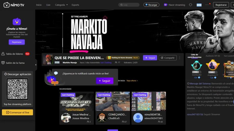Markito Navaja deja de stremear en Twitch para pasarse a Nimo