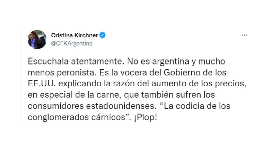 Cristina Kirchner Carne