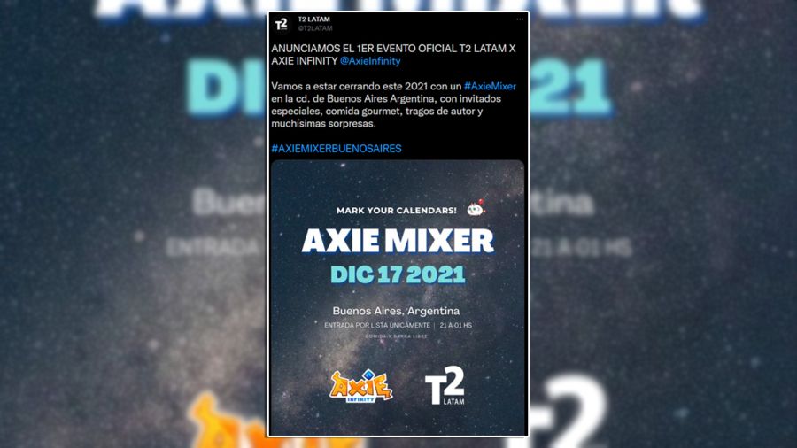 Axie Mixer, el primer evento comunitario de influencers de Axie Infinity en Argentina