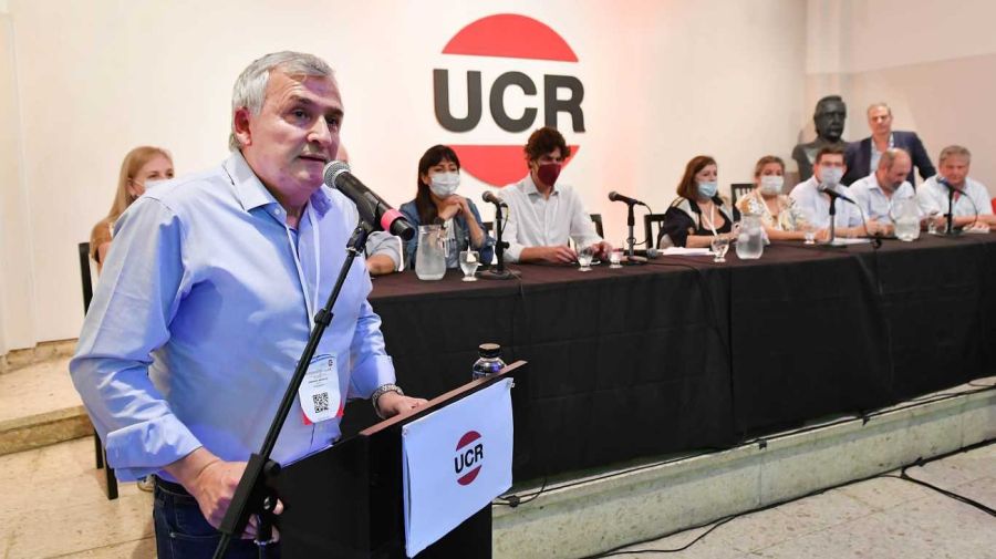 Gerardo Morales, en su primer discurso como titular de la UCR a nivel nacional.