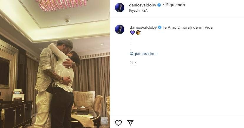 El mensaje de Daniel Osvaldo a Gianinna Maradona en medio de los rumores de crisis