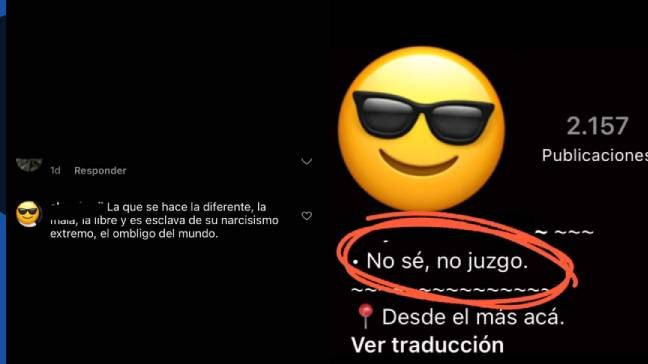 La China Suárez le respondió a una seguidora que la trató de egocéntrica en redes