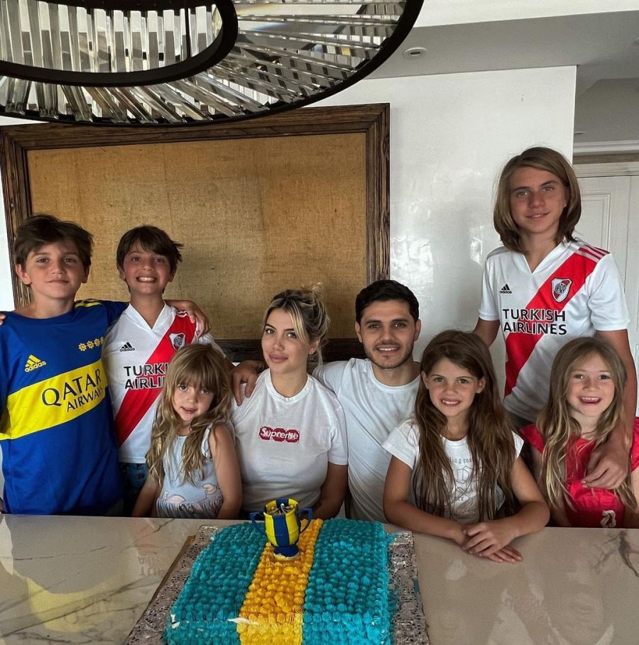 Mauro Icardi llegó a la Argentina y Wanda Nara mostró cómo fue el reencuentro familiar
