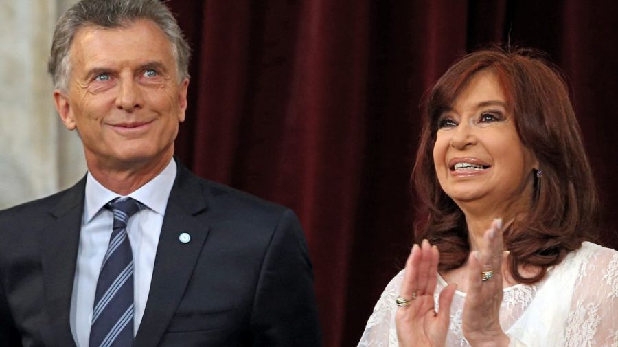 Mauricio Macri y Cristina Kirchner. 