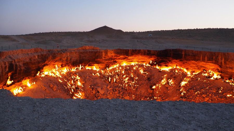 Cráter de gas de Darvaza o 
