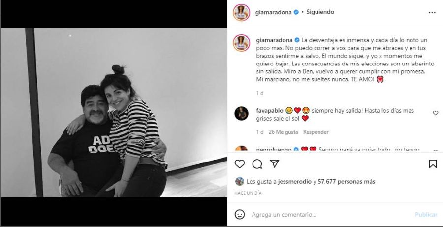 El mensaje de Daniel Osvaldo tras la separación con Gianinna Maradona 