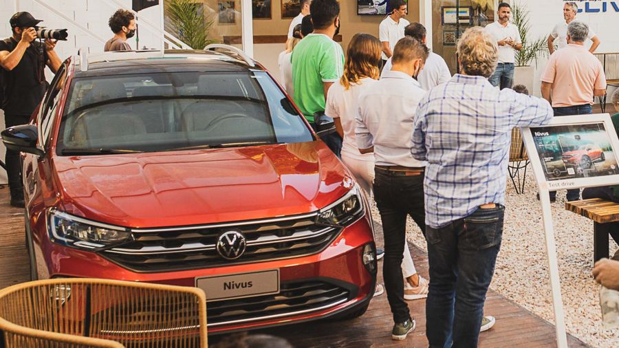 El stand de VW en Cariló: original y con muchas novedades