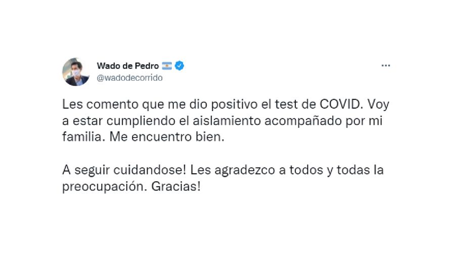 Wado De Pedro Covid-19