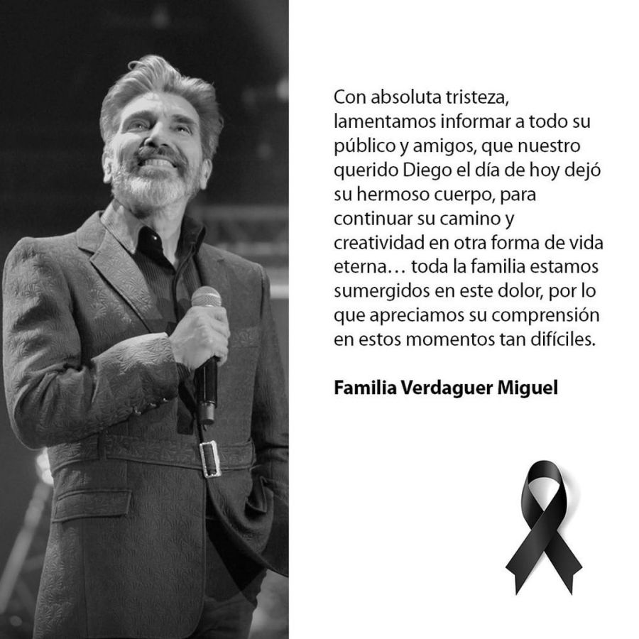 Falleció el cantante argentino Diego Verdaguer, intérprete de 