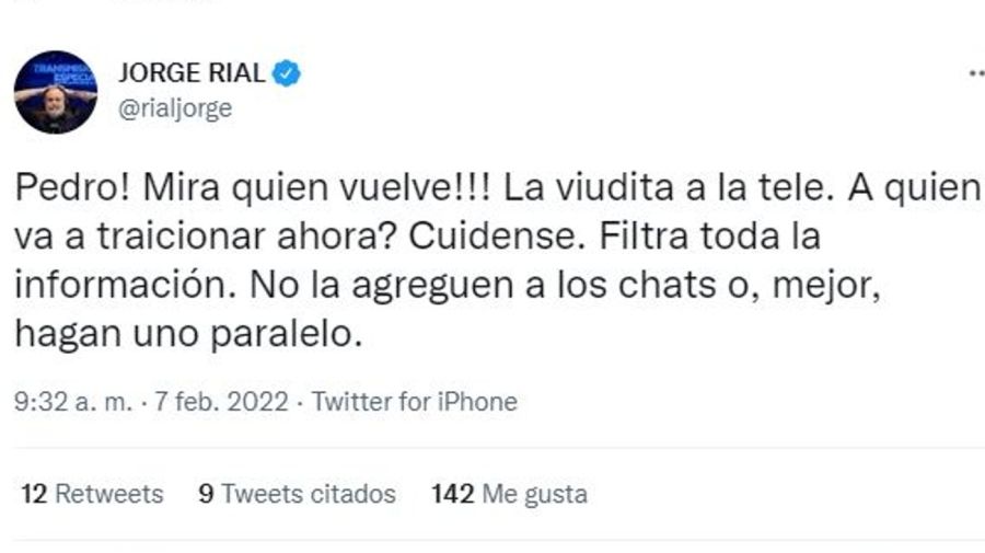 Jorge Rial contra Marina Calabro