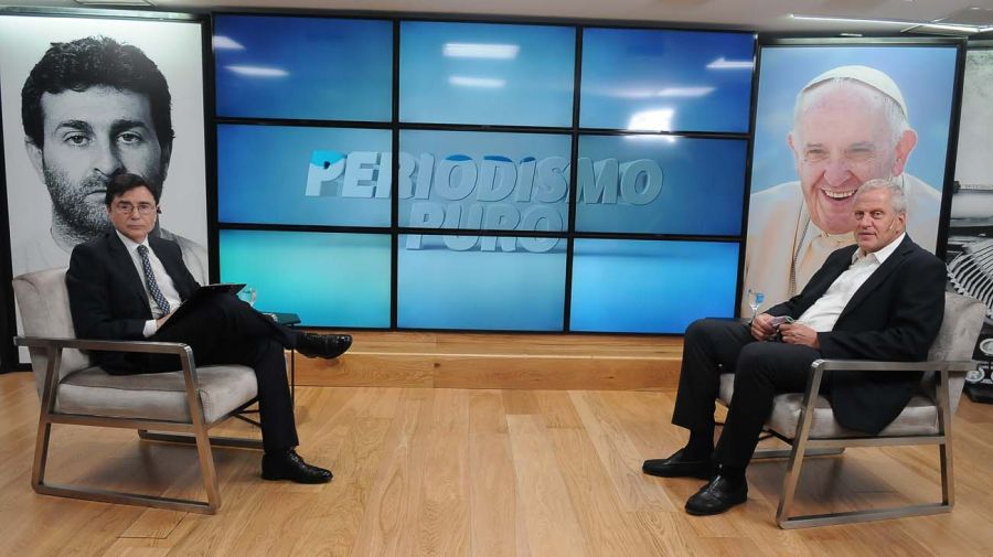 El ministro de Educación Jaime Perczyk, en la entrevista con Jorge Fontevecchia.
