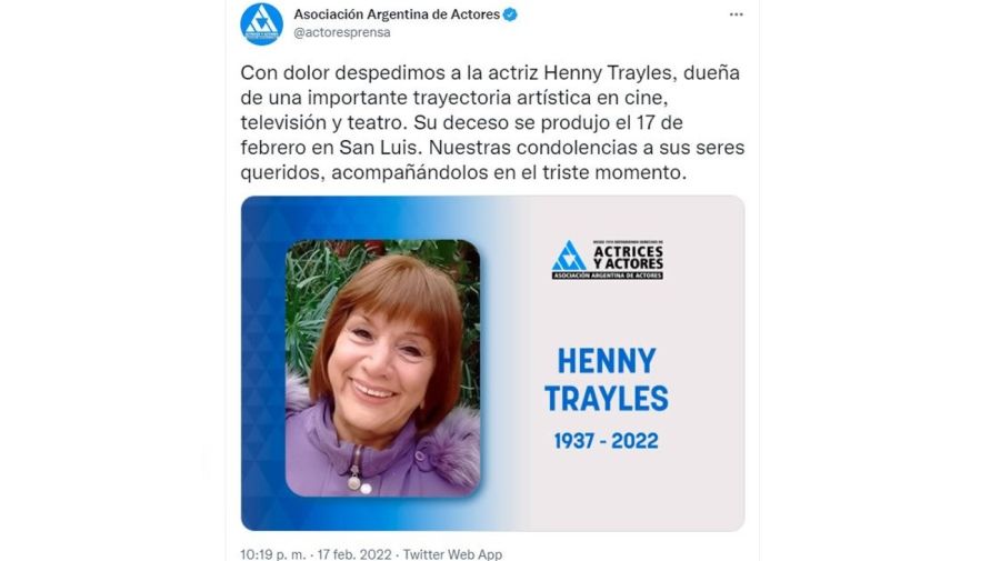 Muerte Henny Trayles