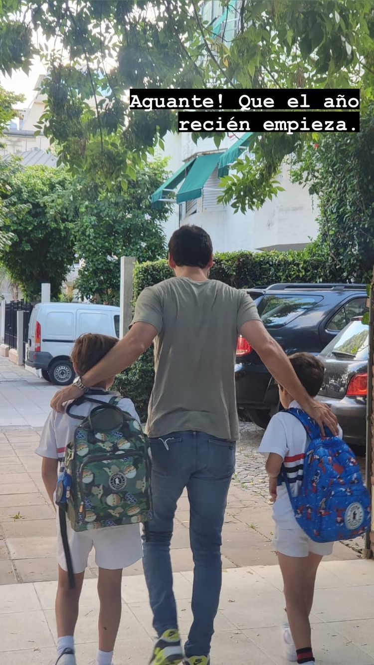Benjamín Vicuña volvió a Argentina y se reencontró con sus hijos