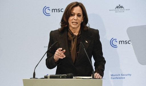 Kamala Harris en la Conferencia de Seguridad de Munich.