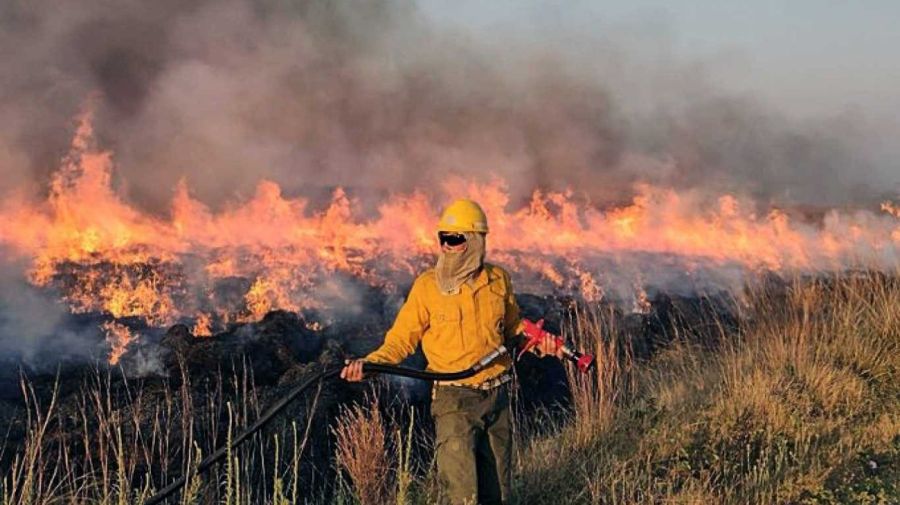 Sucursal del infierno. Una imagen de estos días en Corrientes.